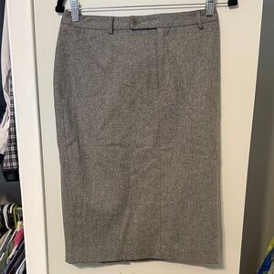 Ralph Lauren Gray Wool Skirt, Size 6
